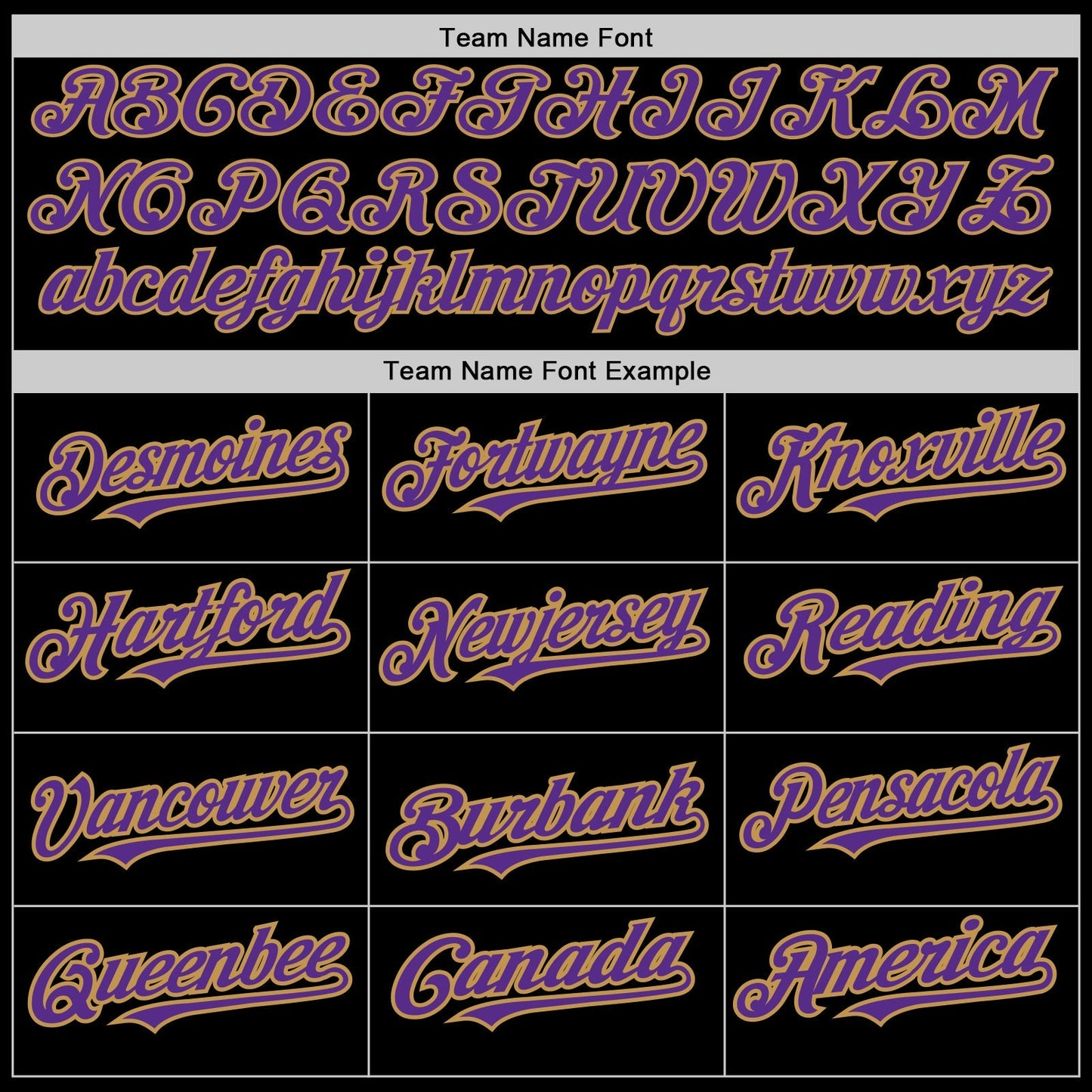 Custom Black Purple-Old Gold 3 Colors Arm Shapes Authentic Baseball Jersey baseball jersey product view 5