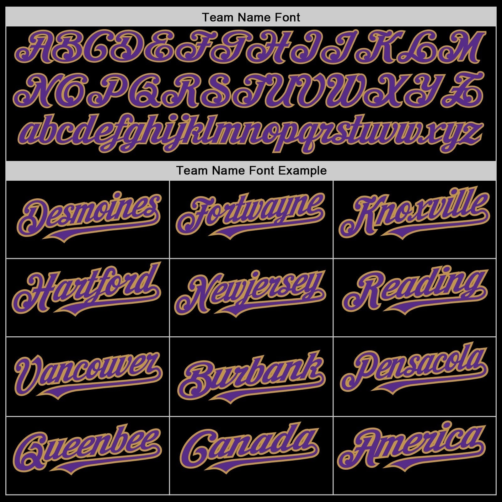 Custom Black Purple-Old Gold 3 Colors Arm Shapes Authentic Baseball Jersey baseball jersey product view 5