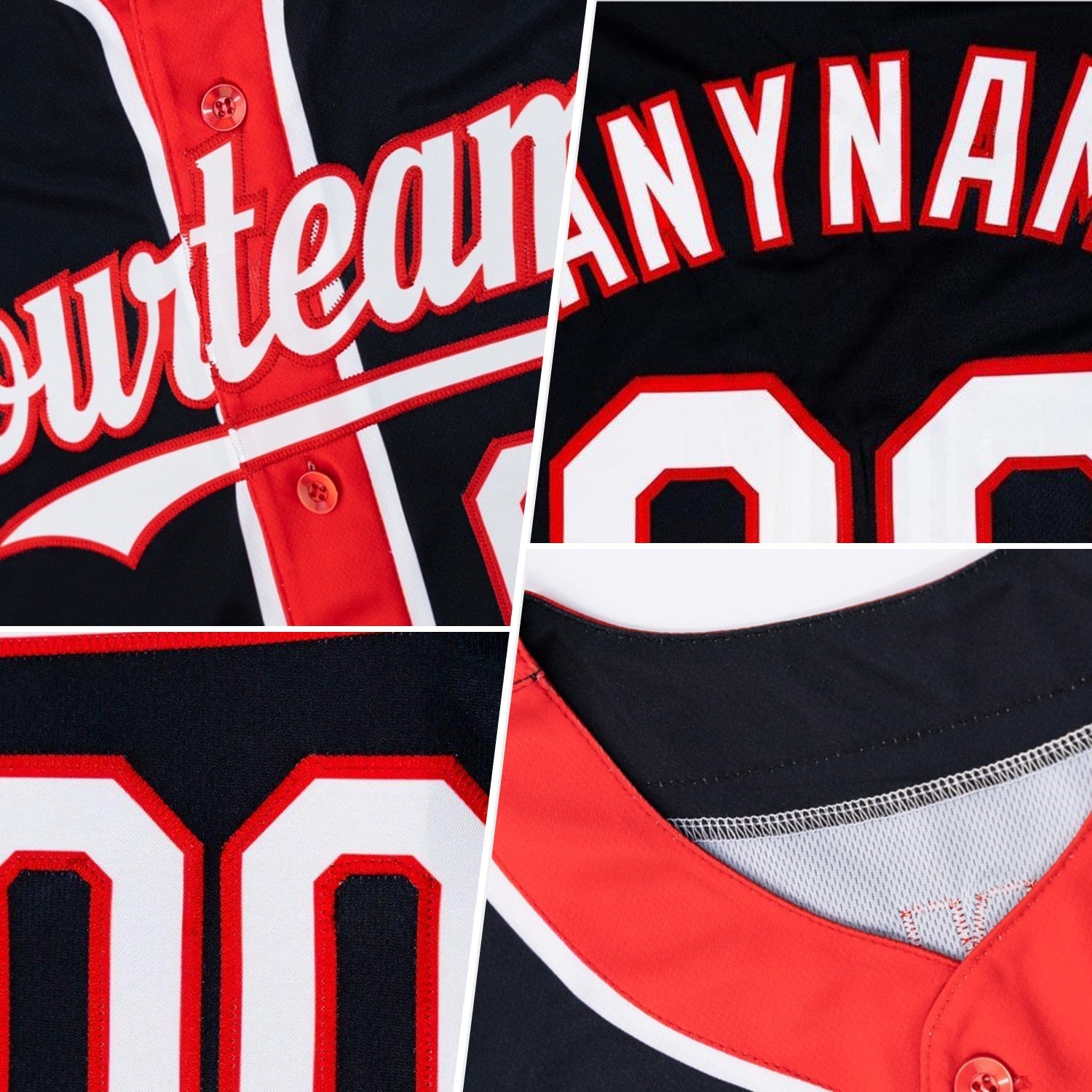 Custom Royal White-Gray 3 Colors Arm Shapes Authentic Baseball Jersey baseball jersey product view 2