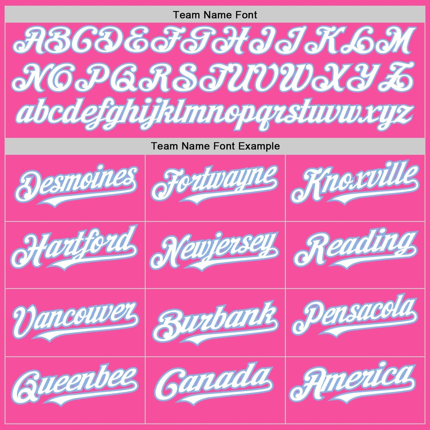Custom Pink White-Light Blue 3 Colors Arm Shapes Authentic Baseball Jersey baseball jersey product view 5