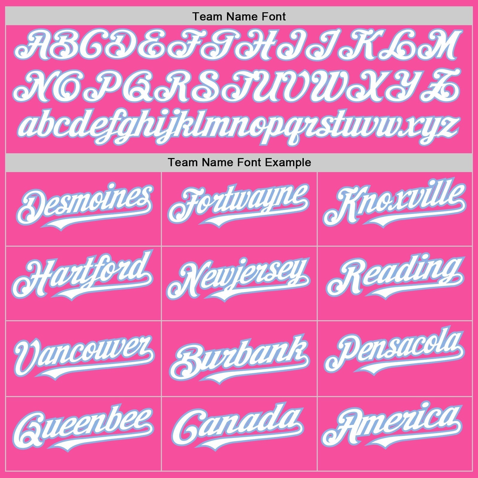 Custom Pink White-Light Blue 3 Colors Arm Shapes Authentic Baseball Jersey baseball jersey product view 5