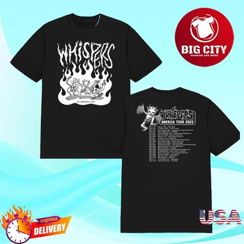 Armada Whispers Fall 25 Tour Two Sided Shirt Unisex T-shirt, Sweatshirt, Hoodie, Long Sleeve Tee - T-Shirt, Sweatshirt, Hoodie