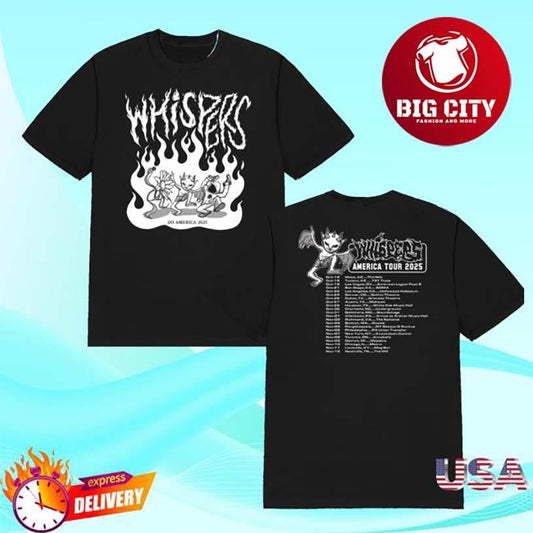 Armada Whispers Fall 25 Tour Two Sided Shirt Unisex T-shirt, Sweatshirt, Hoodie, Long Sleeve Tee - T-Shirt, Sweatshirt, Hoodie