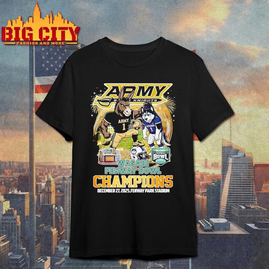 Army Black Knight 2025 Wasabi Fenway Bowl Champions Vintage Shirt Unisex T-shirt, Sweatshirt, Hoodie, Long Sleeve Tee - T-Shirt, Sweatshirt, Hoodie