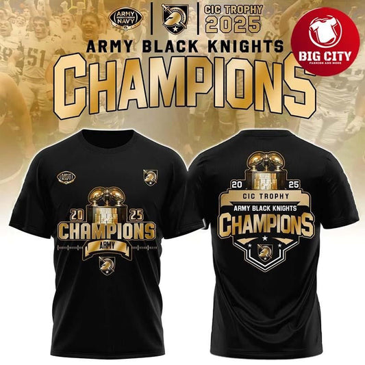 Army Black Knights CIC trophy Champions Two Sided Shirt Unisex T-shirt, Sweatshirt, Hoodie, Long Sleeve Tee - T-Shirt, Sweatshirt, Hoodie