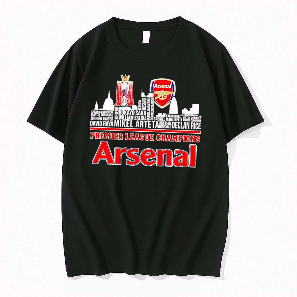 Arsenal 2025 2026 Premier League Champions Players - Adult & Kids T-Shirts, Sweatshirts & Hoodies apparel design preview 1