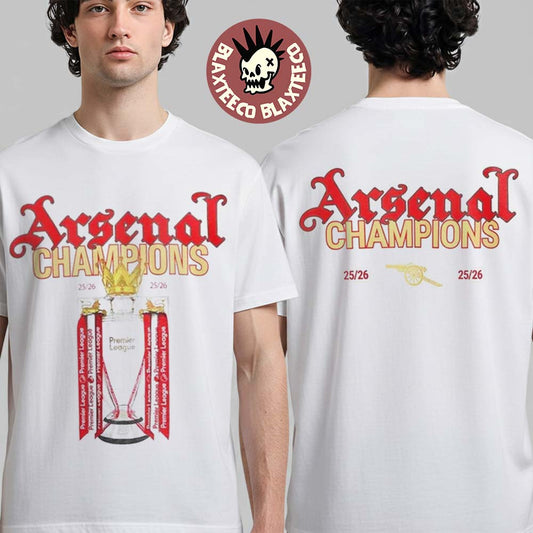 Arsenal 2026 Premier League Champions Trophy Celebrate For The Last 22 Years T-Shirt Unisex T-shirt, Sweatshirt, Hoodie, Long Sleeve Tee - T-Shirt, Sweatshirt, Hoodie
