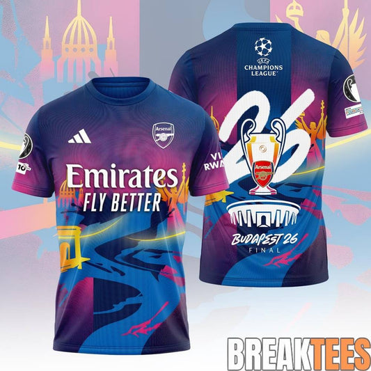 Arsenal FC Champions League Final 2026 Shirt Unisex T-shirt, Sweatshirt, Hoodie, Long Sleeve Tee - T-Shirt, Sweatshirt, Hoodie