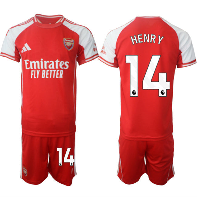 Arsenal F.C #14 Reiss Nelson Red 2025 Home Soccer Jersey Suit sports jersey product view 1