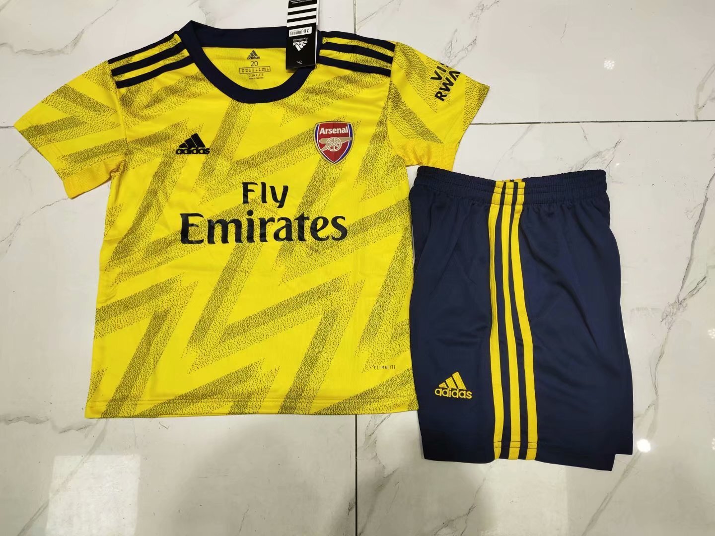 Arsenal Yellow Soccer Jersey sports jersey product view 1