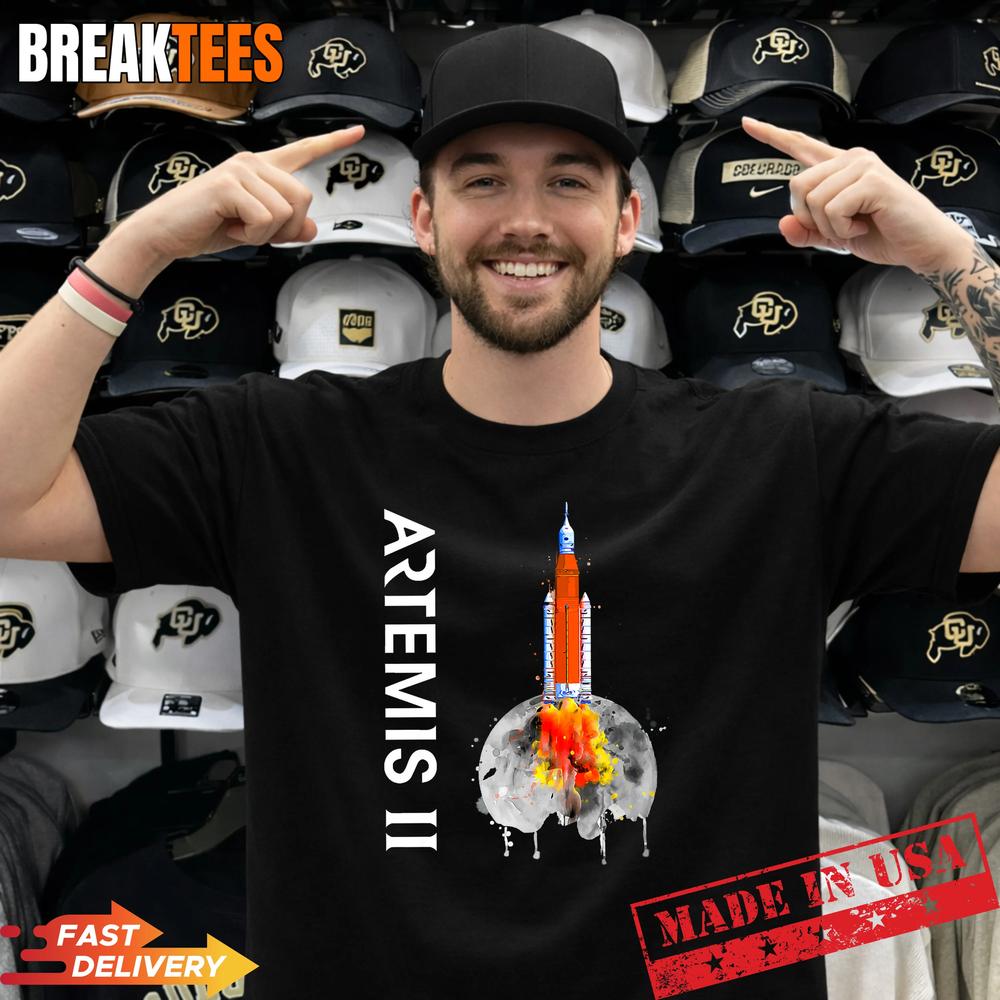 Artemis 2 SLS Rocket Launch Mission To The Moon And Beyond T-Shirt Unisex T-shirt, Sweatshirt, Hoodie, Long Sleeve Tee - T-Shirt, Sweatshirt, Hoodie