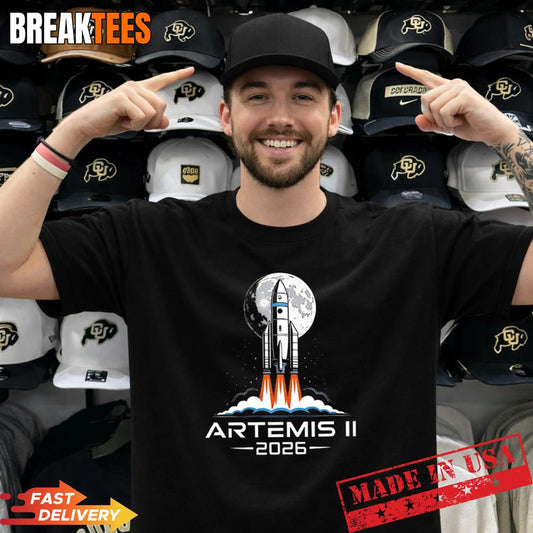 Artemis II 2026 Back To The Moon T-Shirt Unisex T-shirt, Sweatshirt, Hoodie, Long Sleeve Tee - T-Shirt, Sweatshirt, Hoodie
