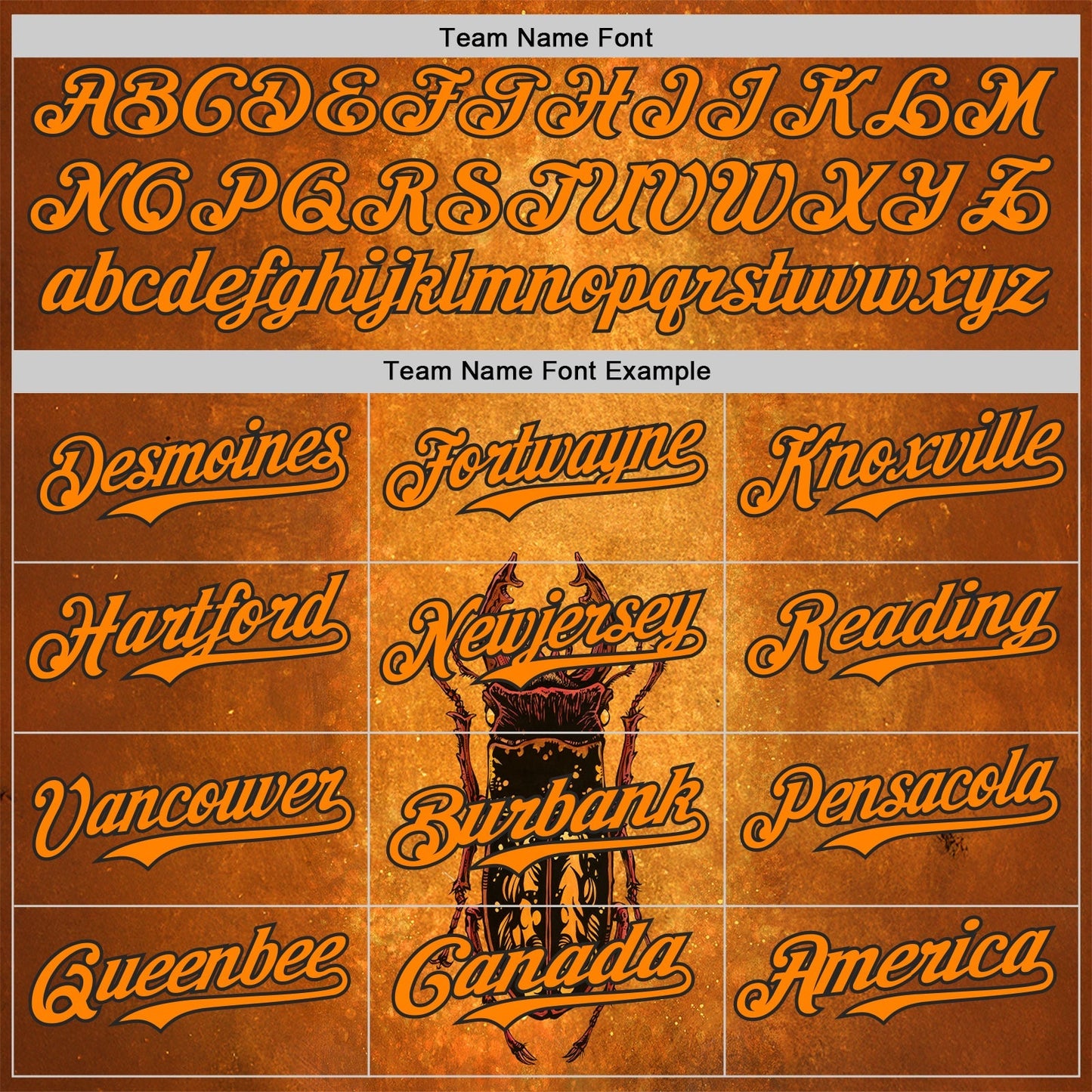 Custom Yellow Bay Orange-Black David Lozeau The Stag Beetle Authentic Baseball Jersey baseball jersey product view 4