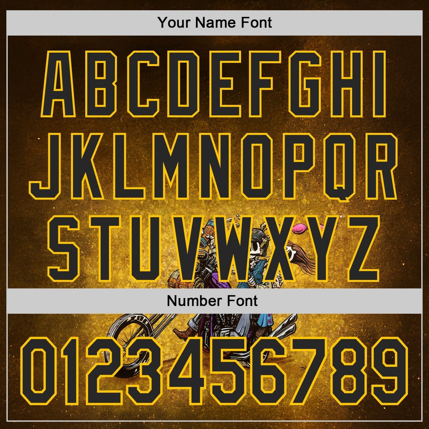 Custom Brown Black-Yellow David Lozeau Ride Free Authentic Baseball Jersey baseball jersey product view 5