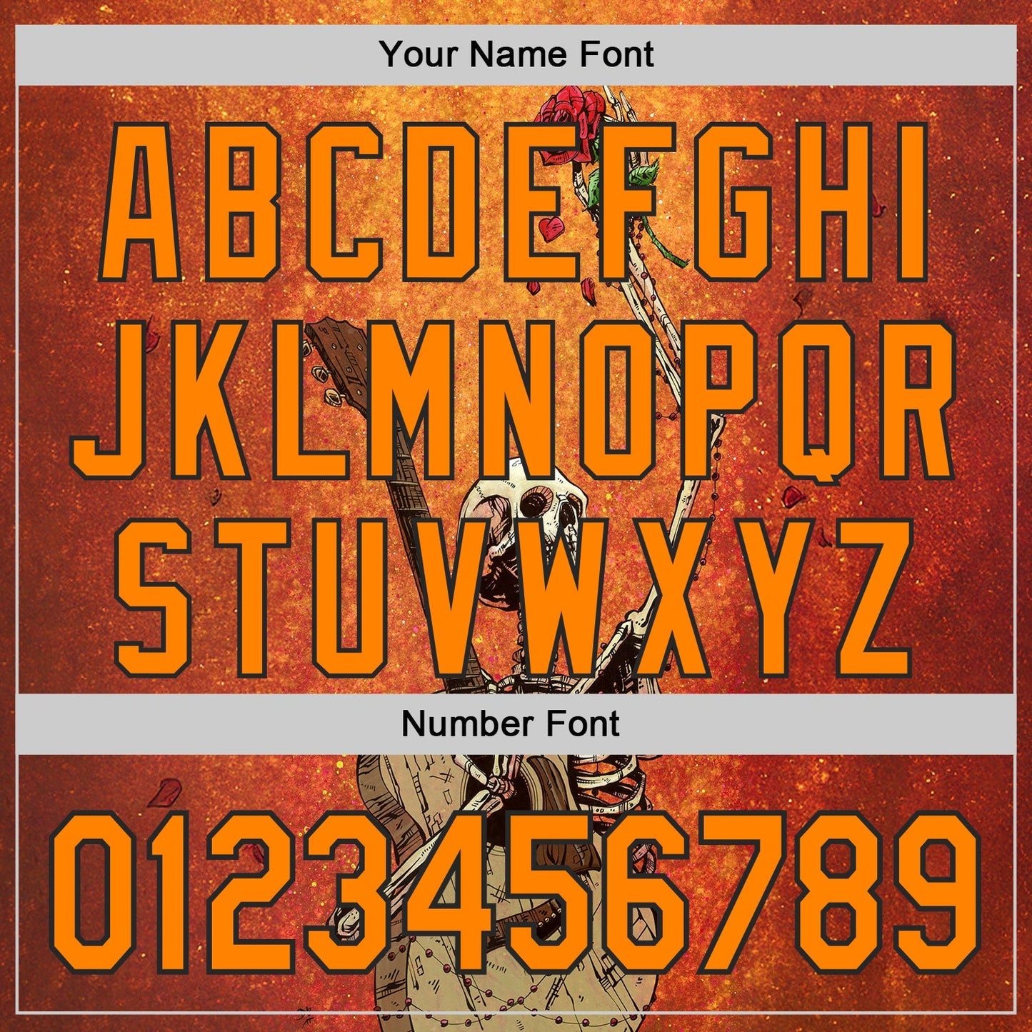 Custom Orange Bay Orange-Black David Lozeau Until The Last Note Authentic Baseball Jersey baseball jersey product view 5