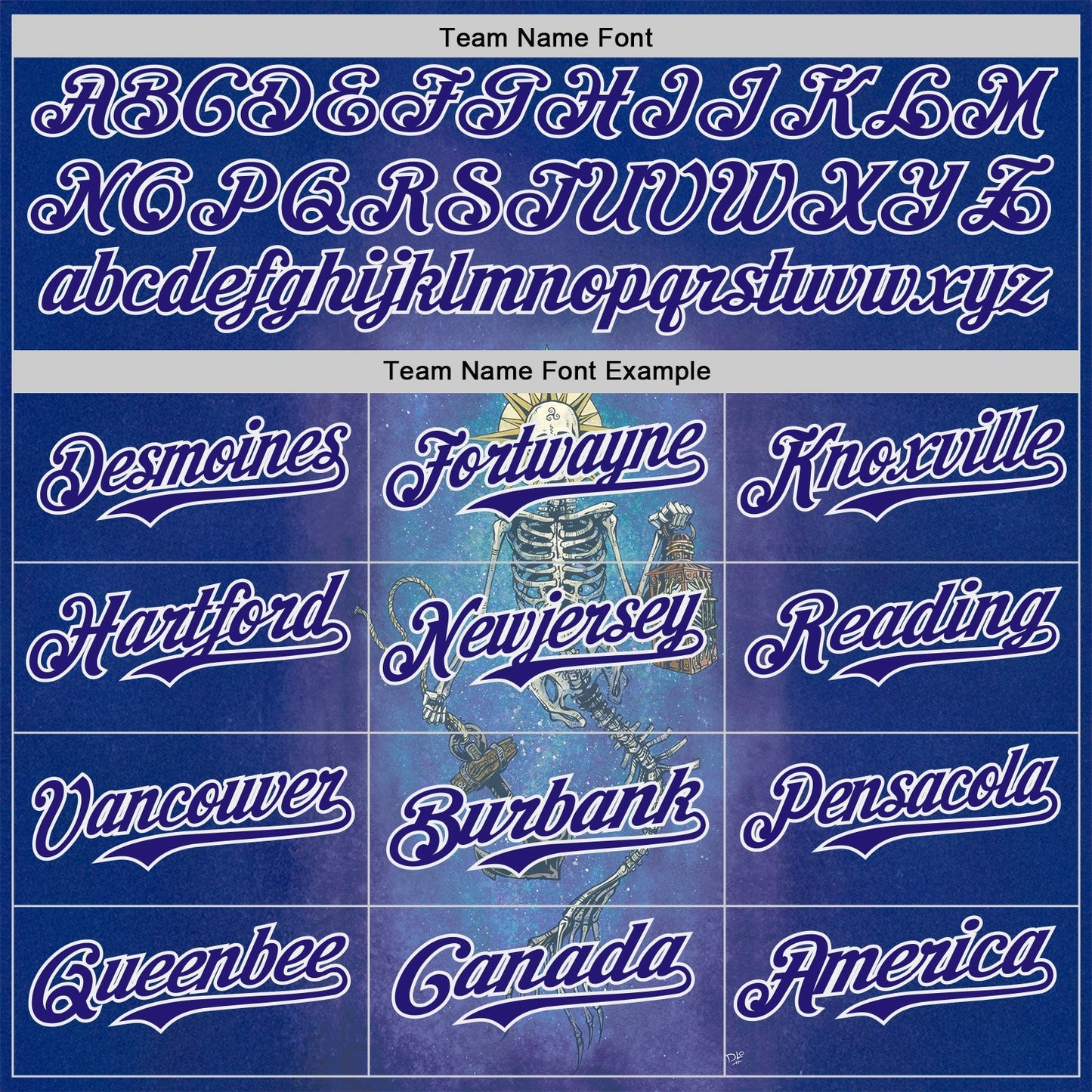Custom Blue Dark Purple-White David Lozeau Lighting The Way Authentic Baseball Jersey baseball jersey product view 4