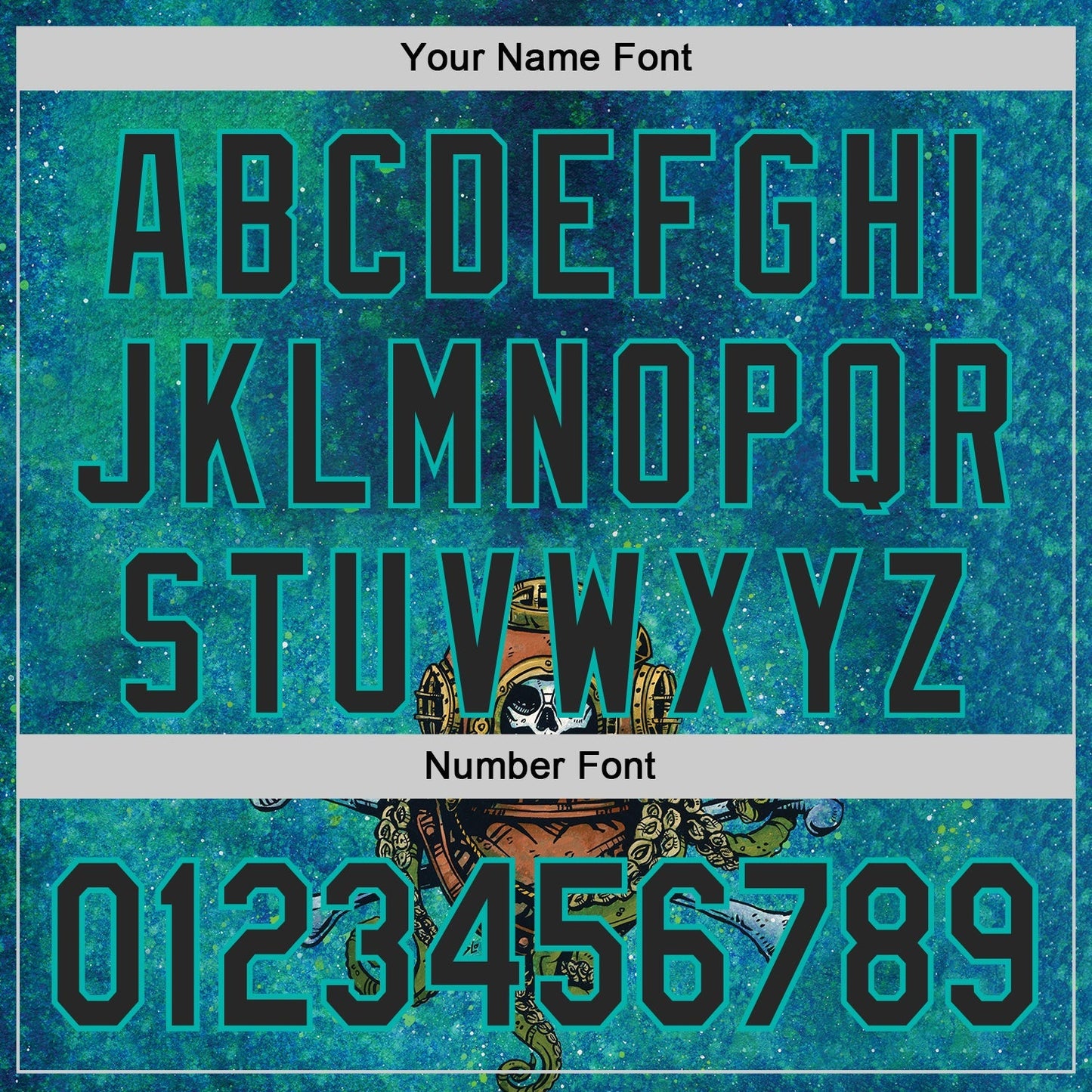 Custom Blue Black-Aqua David Lozeau Diver Down Authentic Baseball Jersey baseball jersey product view 5