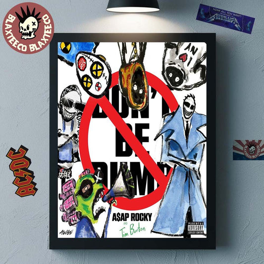 Asap Rocky Dont Be Dumb Official Album Cover Home Decor Poster Canvas Unisex T-shirt, Sweatshirt, Hoodie, Long Sleeve Tee - T-Shirt, Sweatshirt, Hoodie
