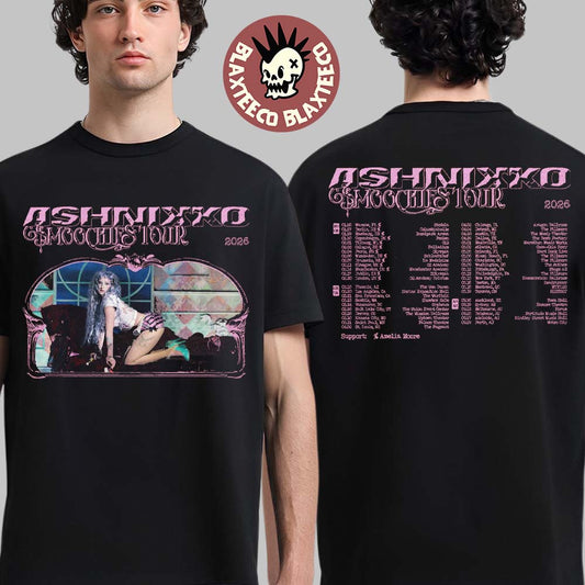 Ashnikko Smoochies Tour 2026 World Tour Schedule Dates Two Sided T-Shirt Unisex T-shirt, Sweatshirt, Hoodie, Long Sleeve Tee - T-Shirt, Sweatshirt, Hoodie