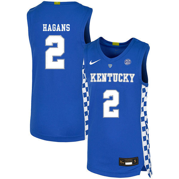 Ashton Hagans 2 Blue College Football Jersey football jersey product view 1