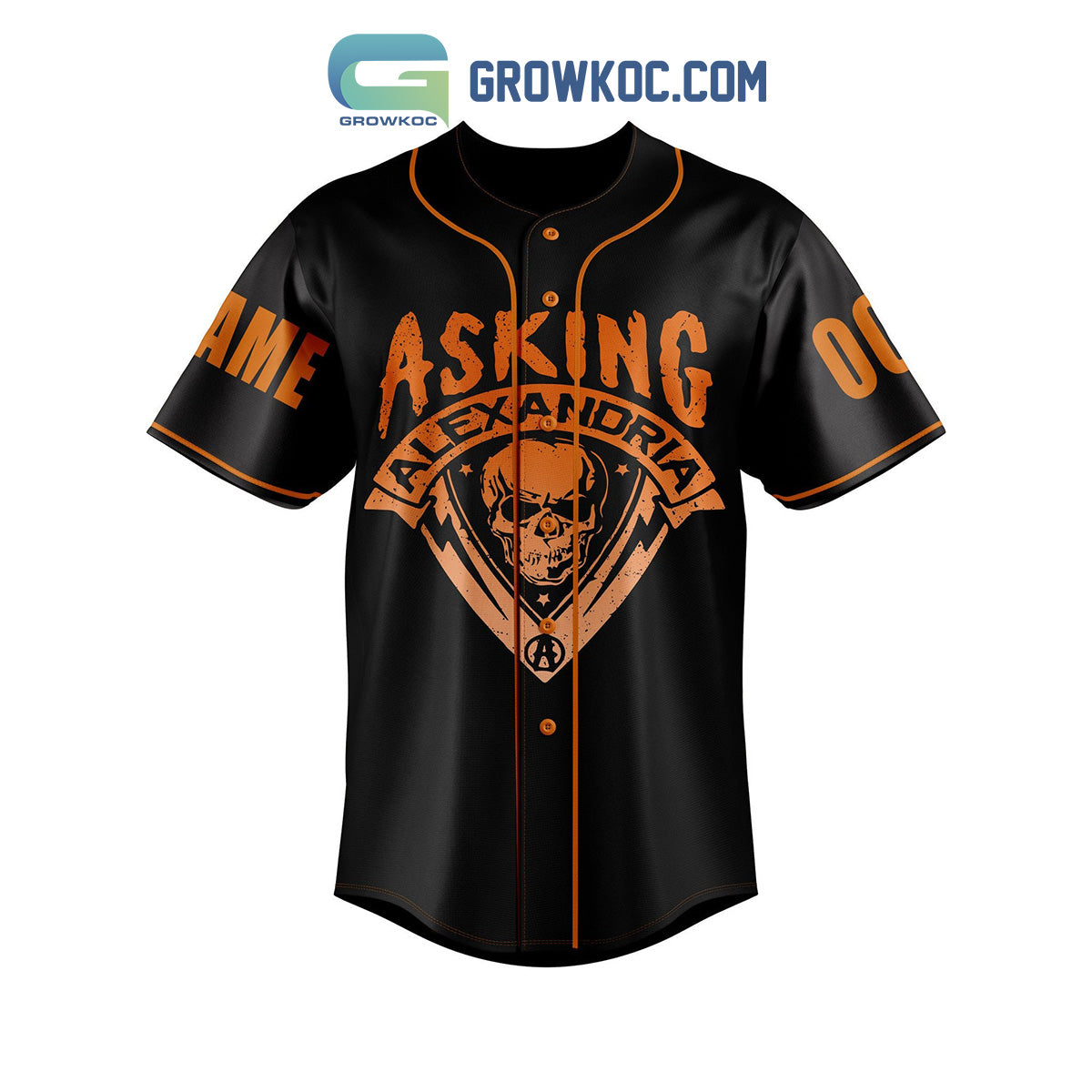 Asking Alexandra Death Of Me Personalized Baseball Jersey baseball jersey product view 3