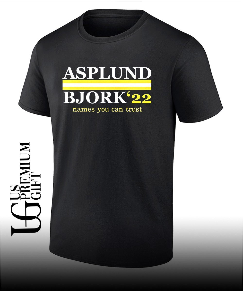 Asplund Bjork 22 names you can trust shirt Unisex T-shirt, Sweatshirt, Hoodie, Long Sleeve Tee - T-Shirt, Sweatshirt, Hoodie