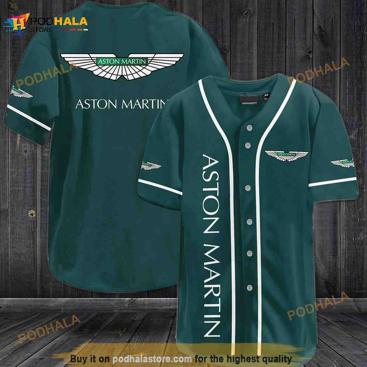 Aston Martin Racing 3D Baseball Jersey baseball jersey product view 1