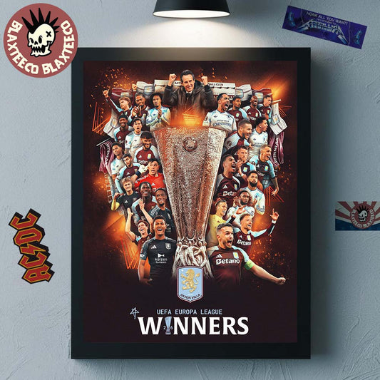 Aston Villa 2026 Istanbul Final UEFA Europa League Winners Home Decor Poster Canvas Unisex T-shirt, Sweatshirt, Hoodie, Long Sleeve Tee - T-Shirt, Sweatshirt, Hoodie