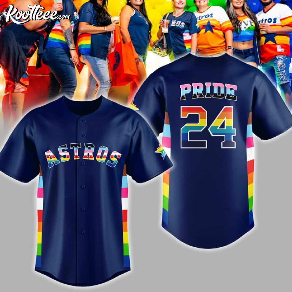 Astros Pride Night 2024 Baseball Jersey baseball jersey product view 1