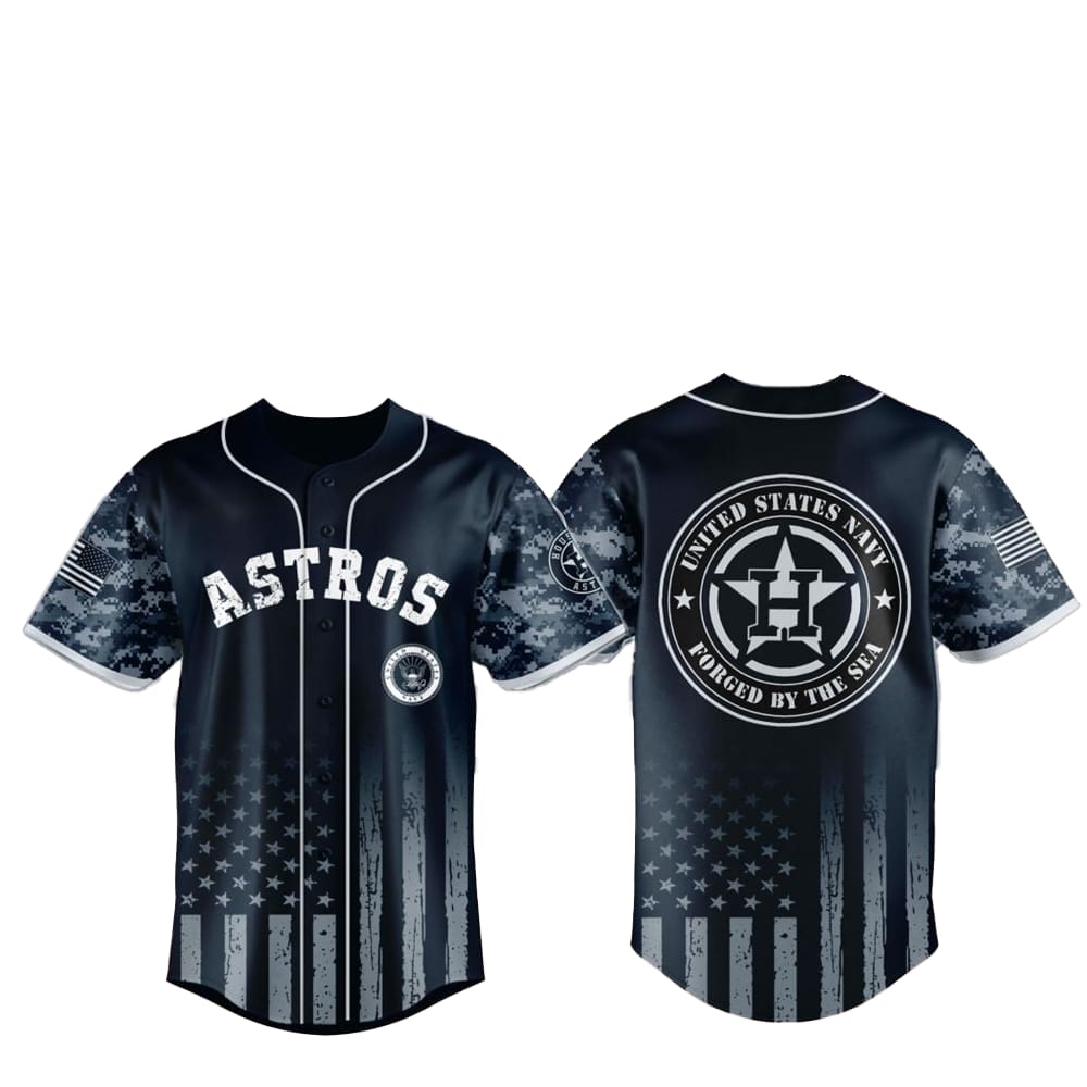 Astros US Navy Military Jersey 2025 baseball jersey product view 1