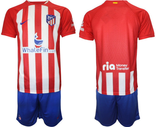 Atlético De Madrid Custom 2023 24 Red Home Soccer Jersey Suit 1 sports jersey product view 1