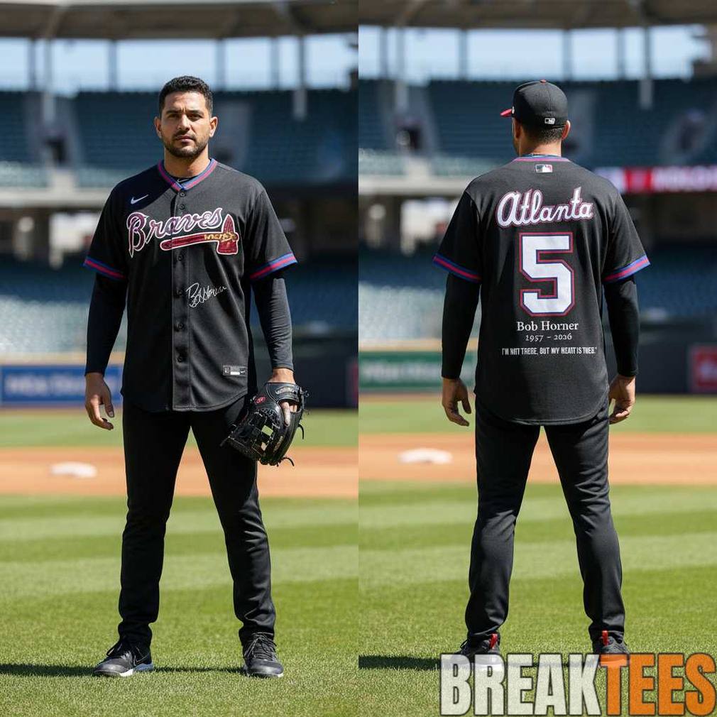 Atlanta Braves Bob Horner Forever Baseball Jersey baseball jersey product view 2