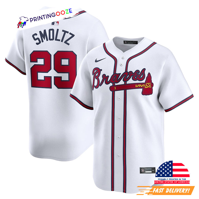 Atlanta Braves John Smoltz Baseball Jersey baseball jersey product view 1