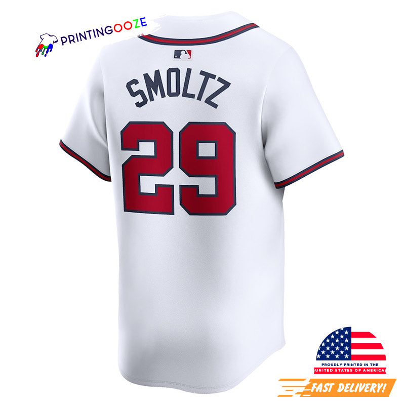 Atlanta Braves John Smoltz Baseball Jersey baseball jersey product view 2