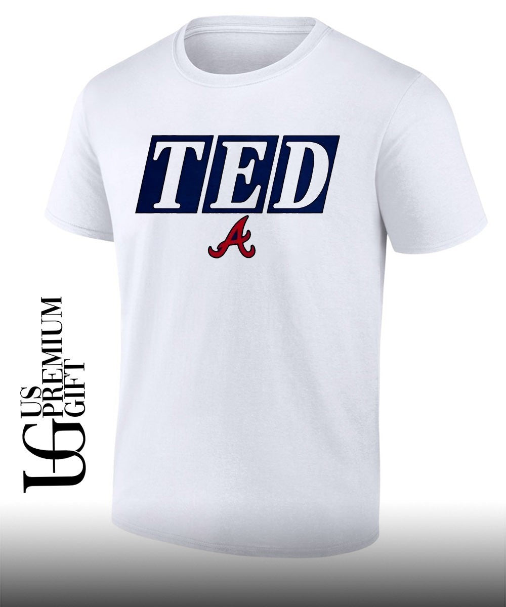 Atlanta Braves Memorial Ted Turner logo shirt Unisex T-shirt, Sweatshirt, Hoodie, Long Sleeve Tee - T-Shirt, Sweatshirt, Hoodie