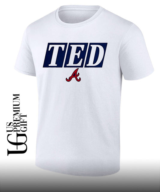 Atlanta Braves Memorial Ted Turner logo shirt Unisex T-shirt, Sweatshirt, Hoodie, Long Sleeve Tee - T-Shirt, Sweatshirt, Hoodie