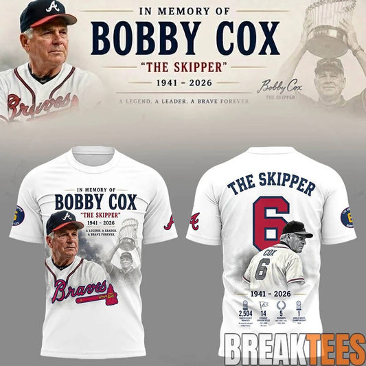 Atlanta Braves Remembering Bobby Cox The Legendary Manager Shirt Unisex T-shirt, Sweatshirt, Hoodie, Long Sleeve Tee - T-Shirt, Sweatshirt, Hoodie