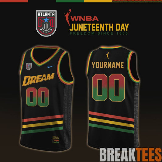 Atlanta Dream 2026 WNBA x Juneteenth Day Basketball Jersey Unisex T-shirt, Sweatshirt, Hoodie, Long Sleeve Tee - T-Shirt, Sweatshirt, Hoodie