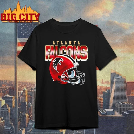 Atlanta Falcons Gradient Helmet Shirt Unisex T-shirt, Sweatshirt, Hoodie, Long Sleeve Tee - T-Shirt, Sweatshirt, Hoodie