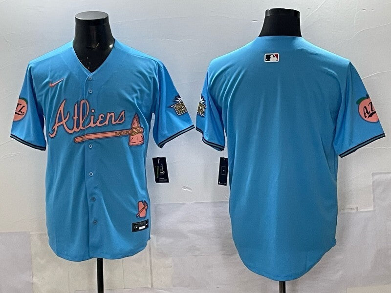 Atlanta Braves Warriors 5 Collaboration Style 2 Baseball Jersey baseball jersey product view 1