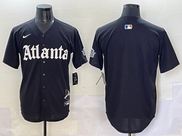 Atlanta Braves Warriors 5 Collaboration Style 6 Baseball Jersey baseball jersey product view 1