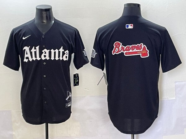 Atlanta Braves Warriors 5 Collaboration Style 7 Baseball Jersey baseball jersey product view 1
