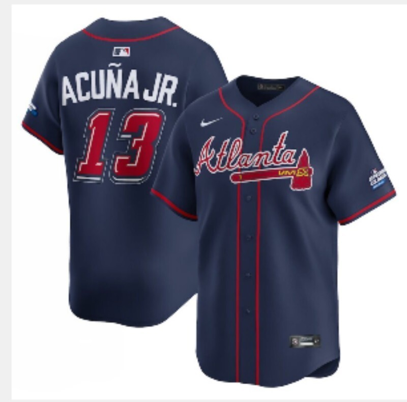 Atlanta Braves #13 Ronald Acuna Jr. Warriors Special Edition Style 3 Baseball Jersey baseball jersey product view 1