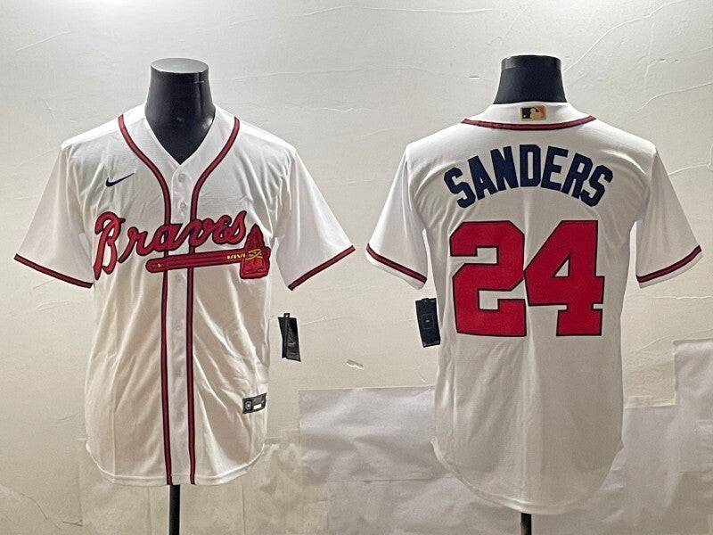 Atlanta Braves #24 Deion Sanders Warriors Fan Edition Style 2 Baseball Jersey baseball jersey product view 1