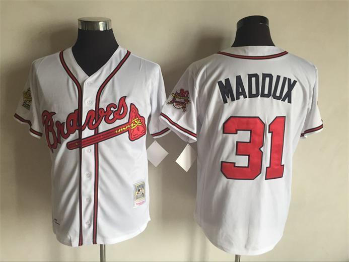 Atlanta Braves #31 Baseball Jersey baseball jersey product view 1