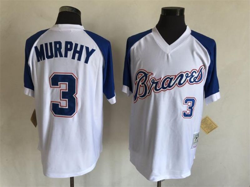 Atlanta Braves #3 Dale Murphy Style 7 Baseball Jersey baseball jersey product view 1