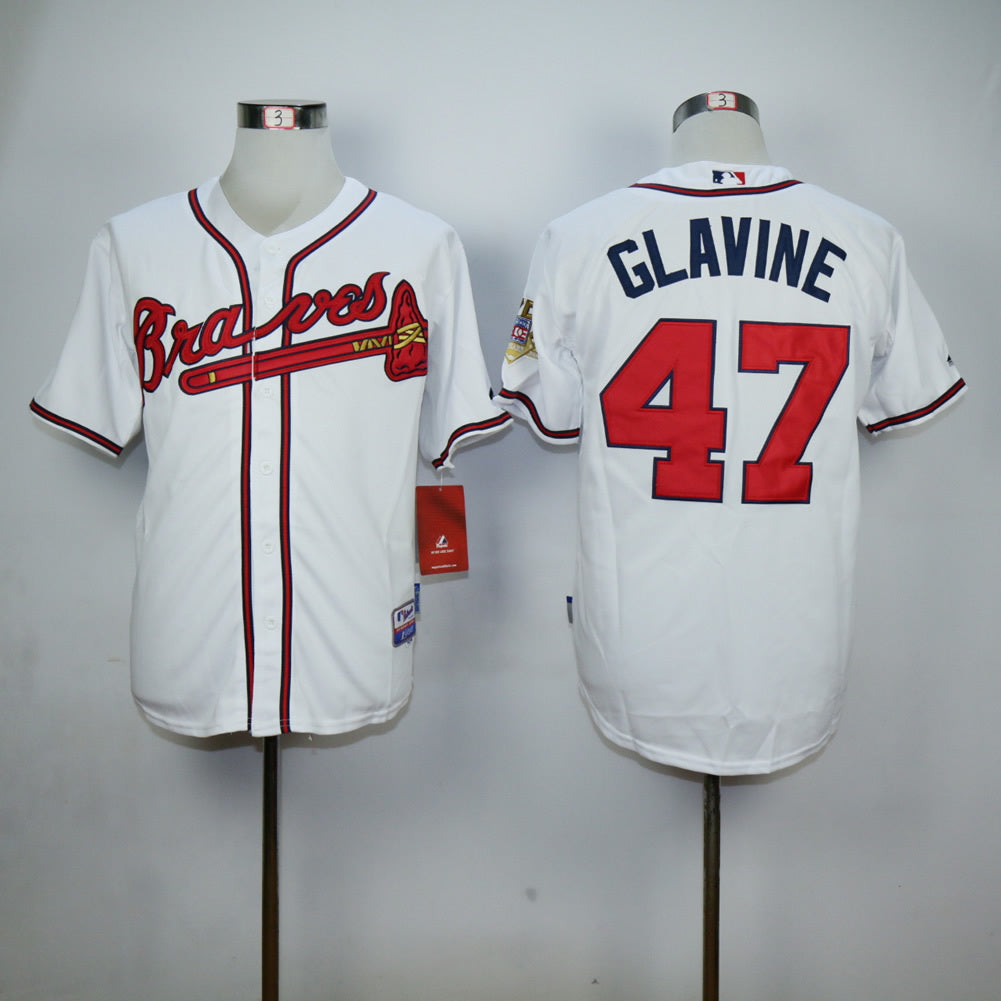 Atlanta Braves #47 Baseball Jersey baseball jersey product view 1