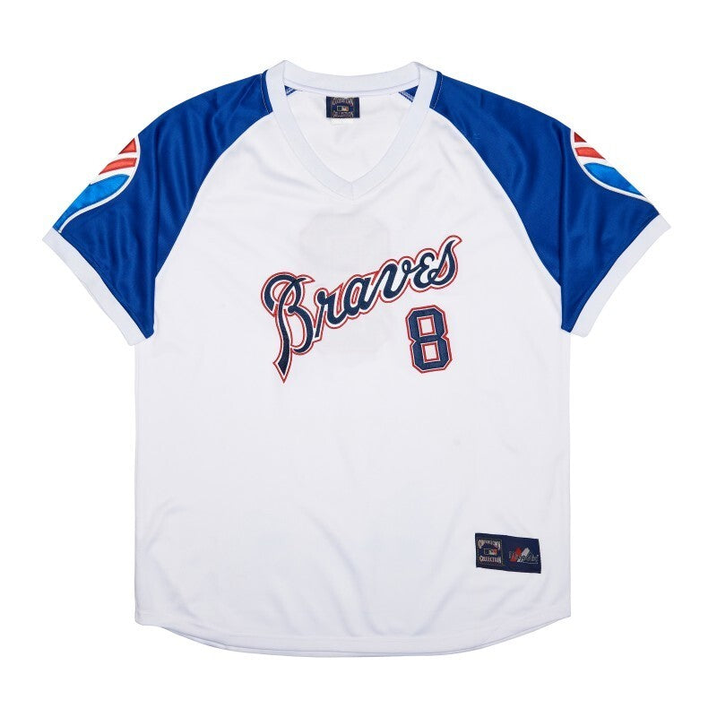 Atlanta Braves #8 JAVIER LOPEZ Style 5 Baseball Jersey baseball jersey product view 1
