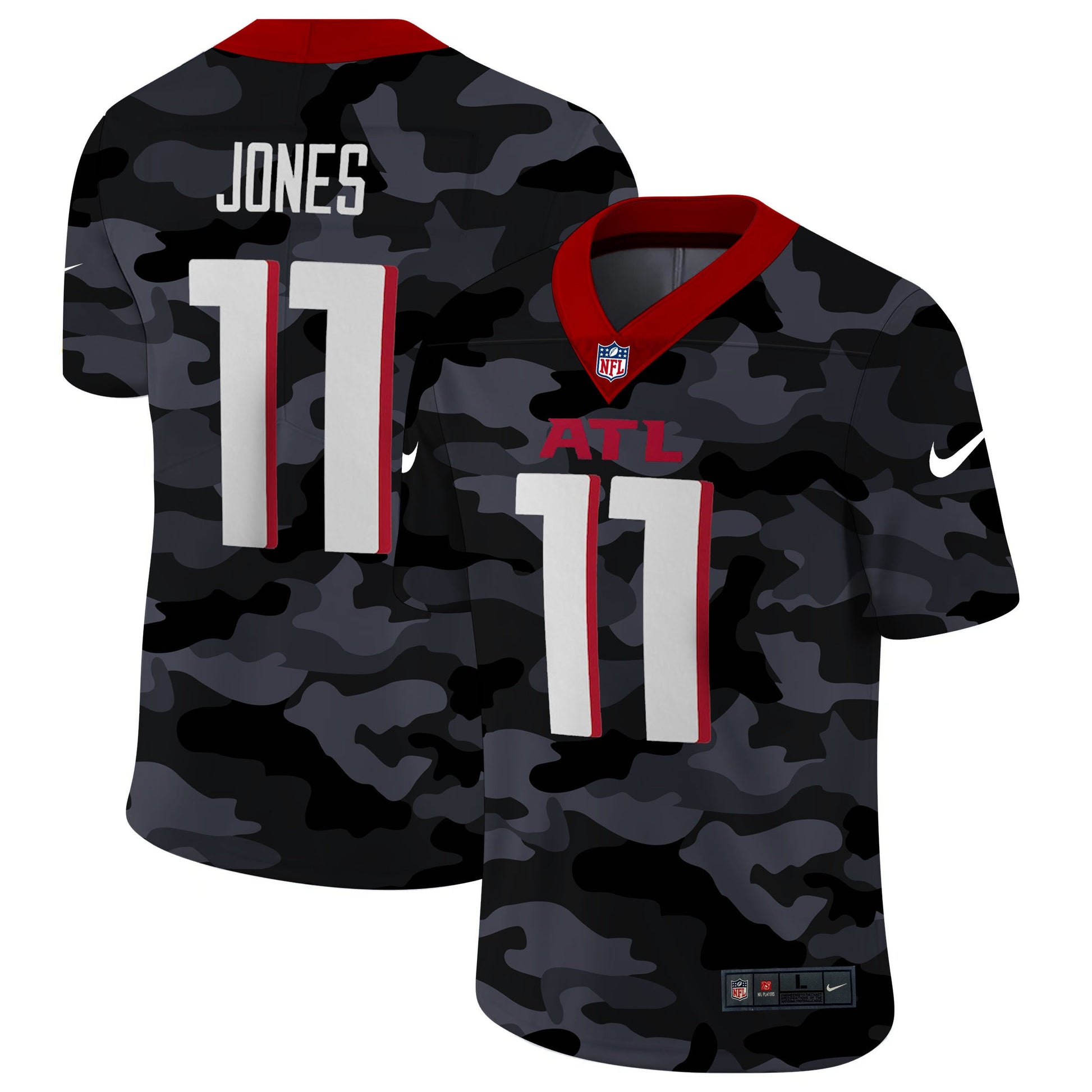 Atlanta Falcons #11 Julio Jones Football Jersey football jersey product view 1