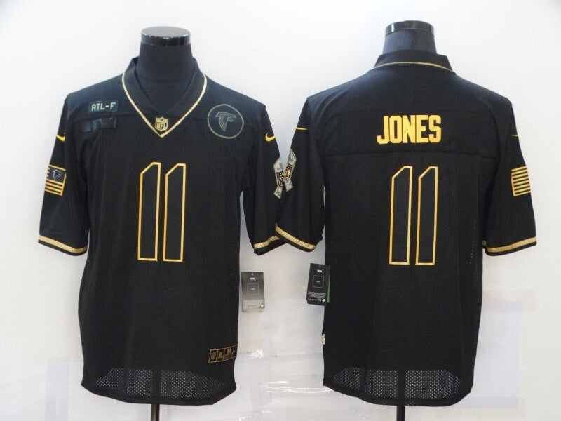 Atlanta Falcons #11 Julio Jones 20 Salute Retro Gold 710 Football Jersey football jersey product view 1